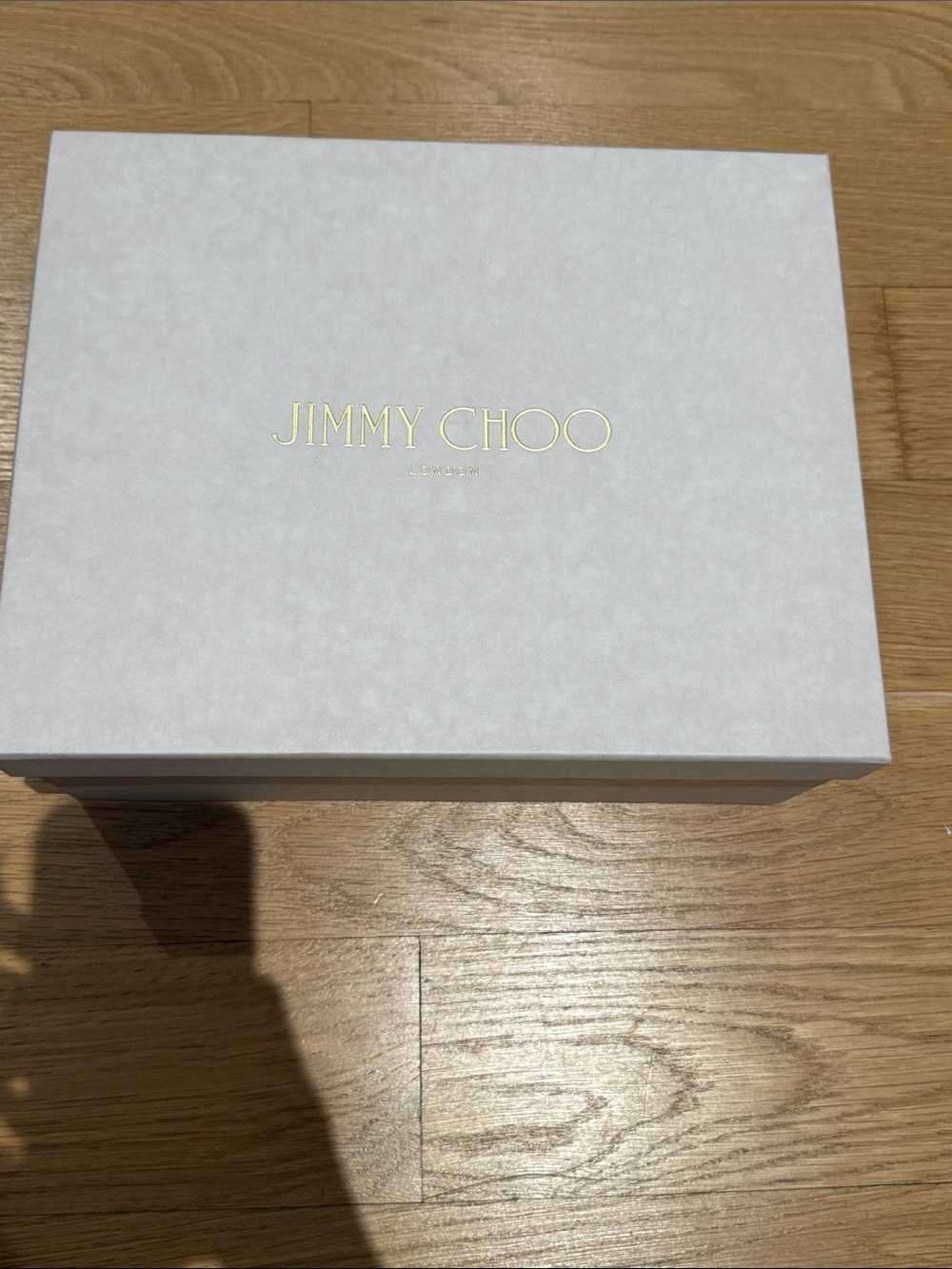 Jimmy Choo shoebox with two dust bags!
